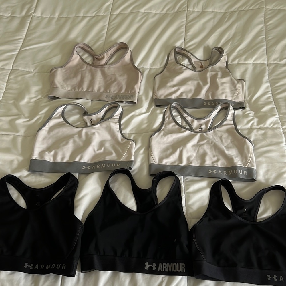 bundle of 7 under armor sports bras